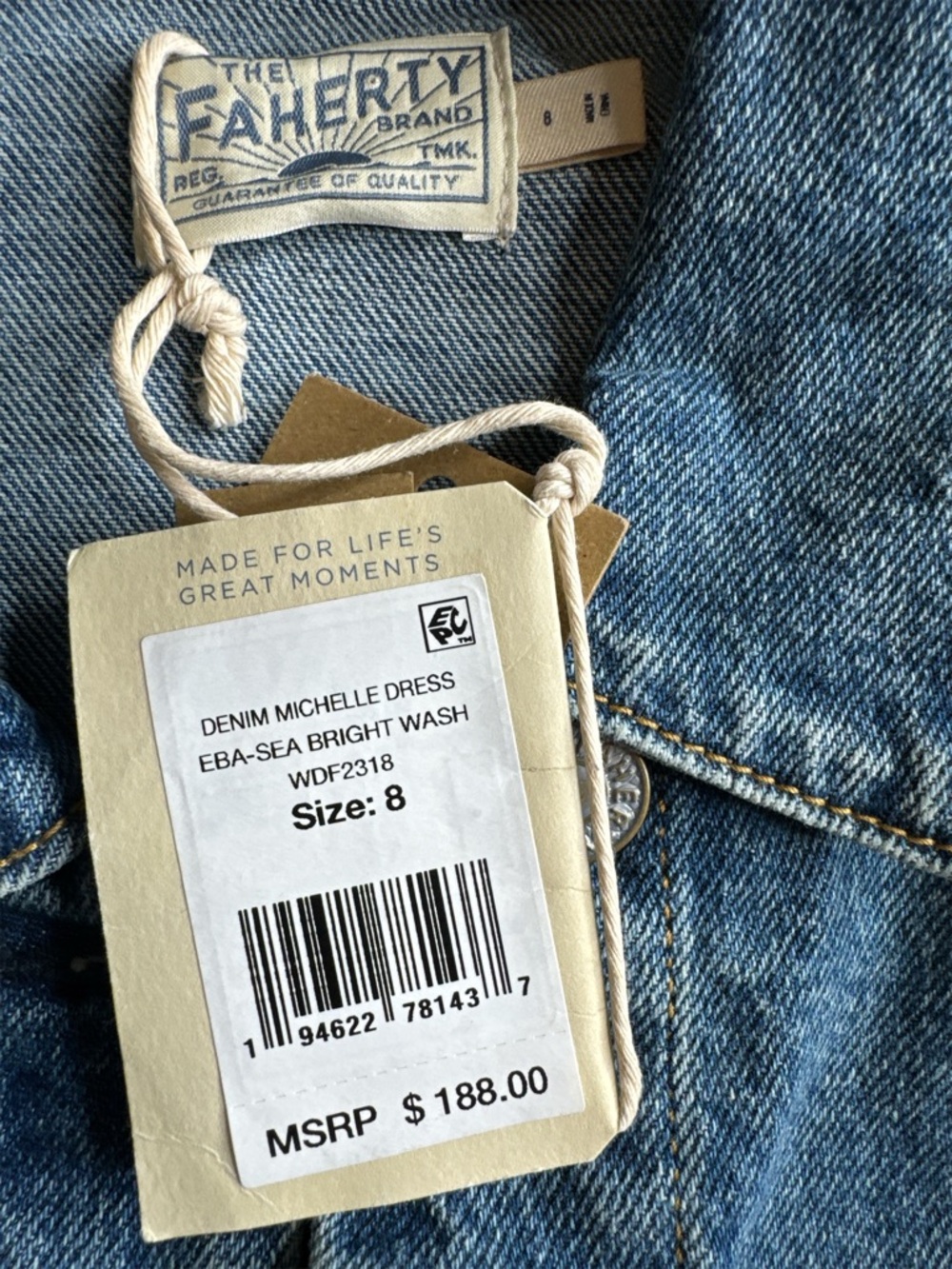 FAHERTY Michelle Denim Mini Shirtdress - Picture 9 of 14
